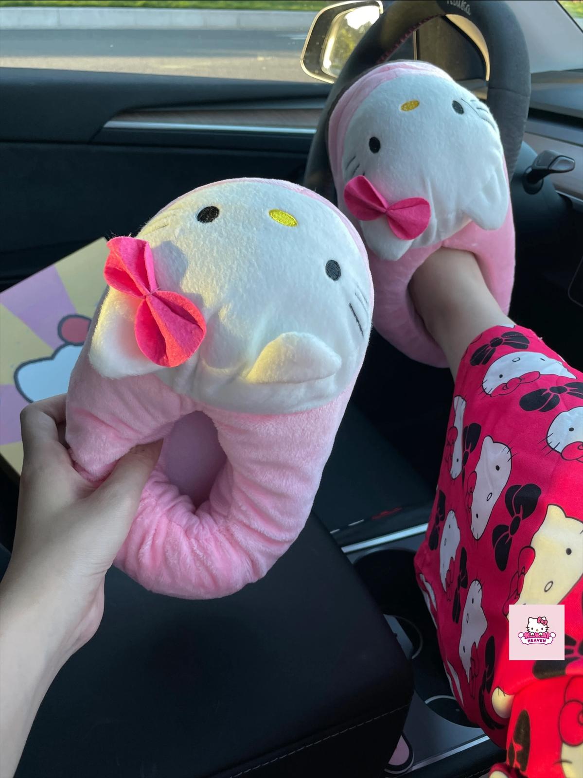 Hello Kitty Big Head Plush Slippers